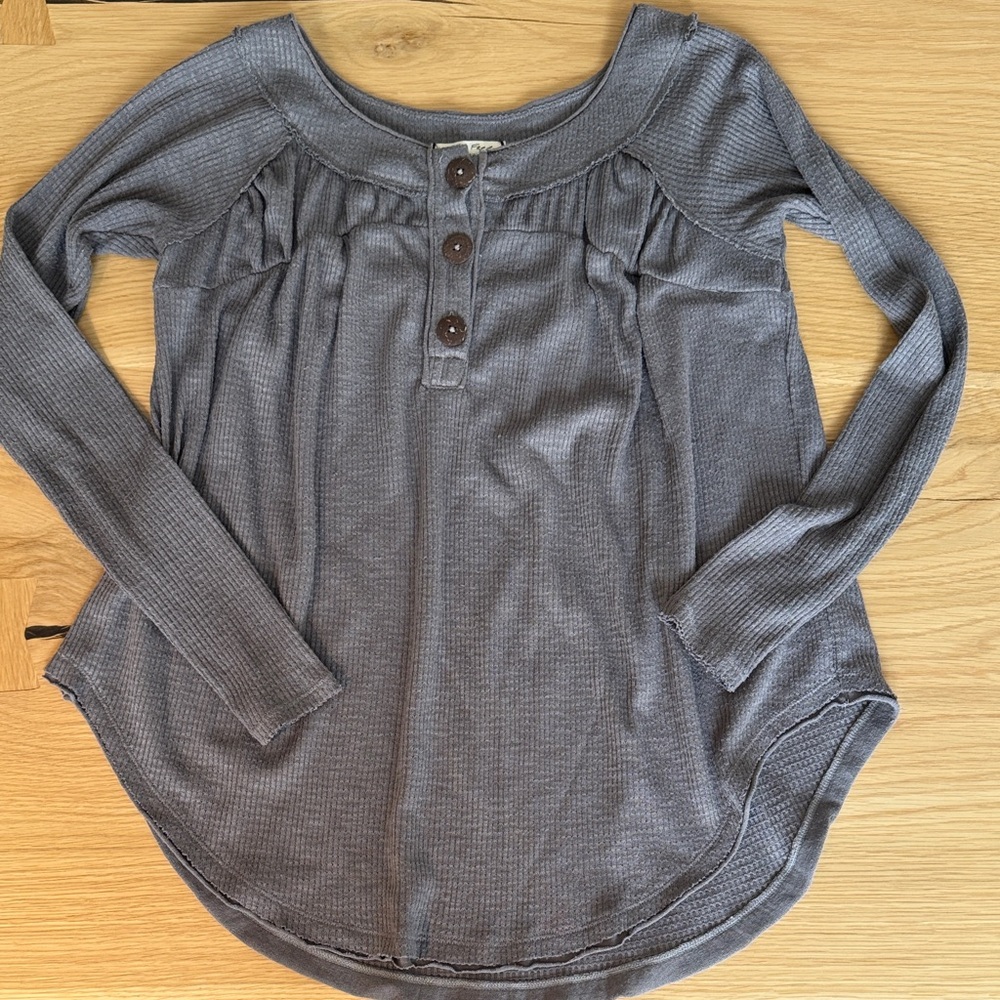 We The Free Must Have Henley Long Sleeve waffle thermal